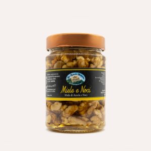 miele di acacia con noci