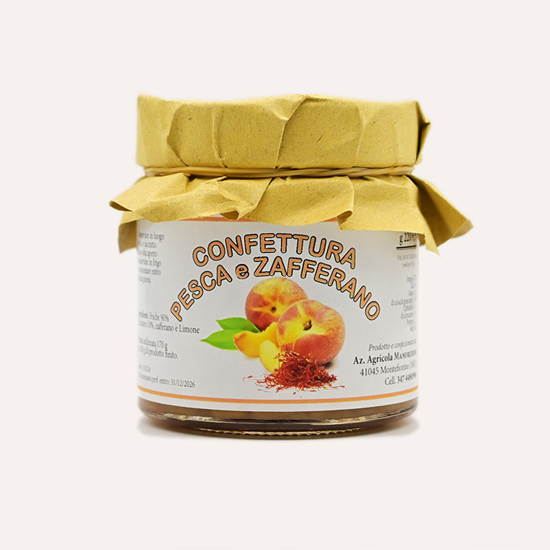 confettura pesca e zafferano