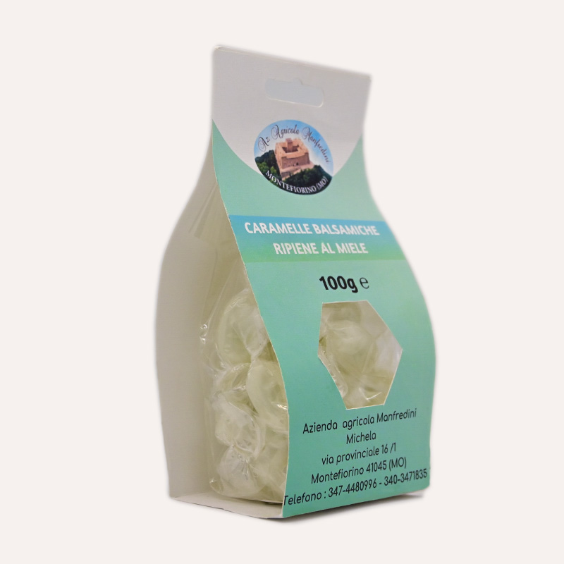 caramelle balsamiche ripiene al miele